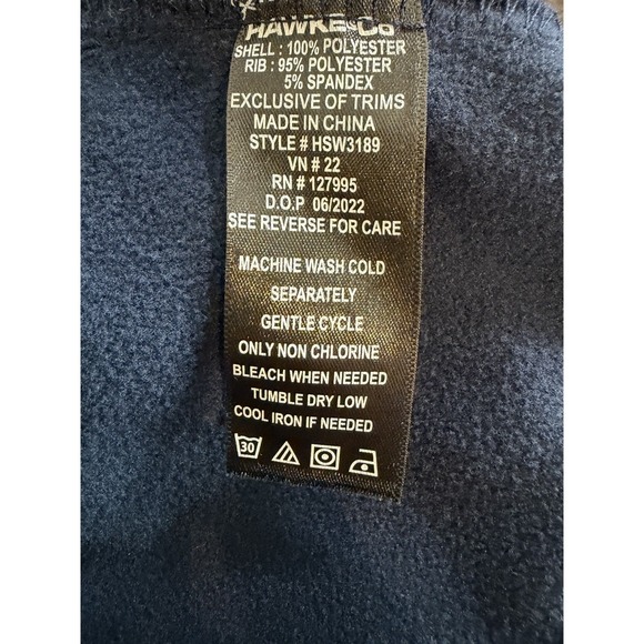 Hawke & Co Men's Blue 1/4 Zip Performance Golf Jacket Size 2XL - Picture 9 of 9